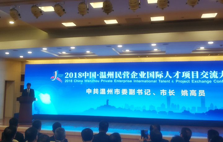 2018中国温州民营企业国际人才项目交流大会隆重举行