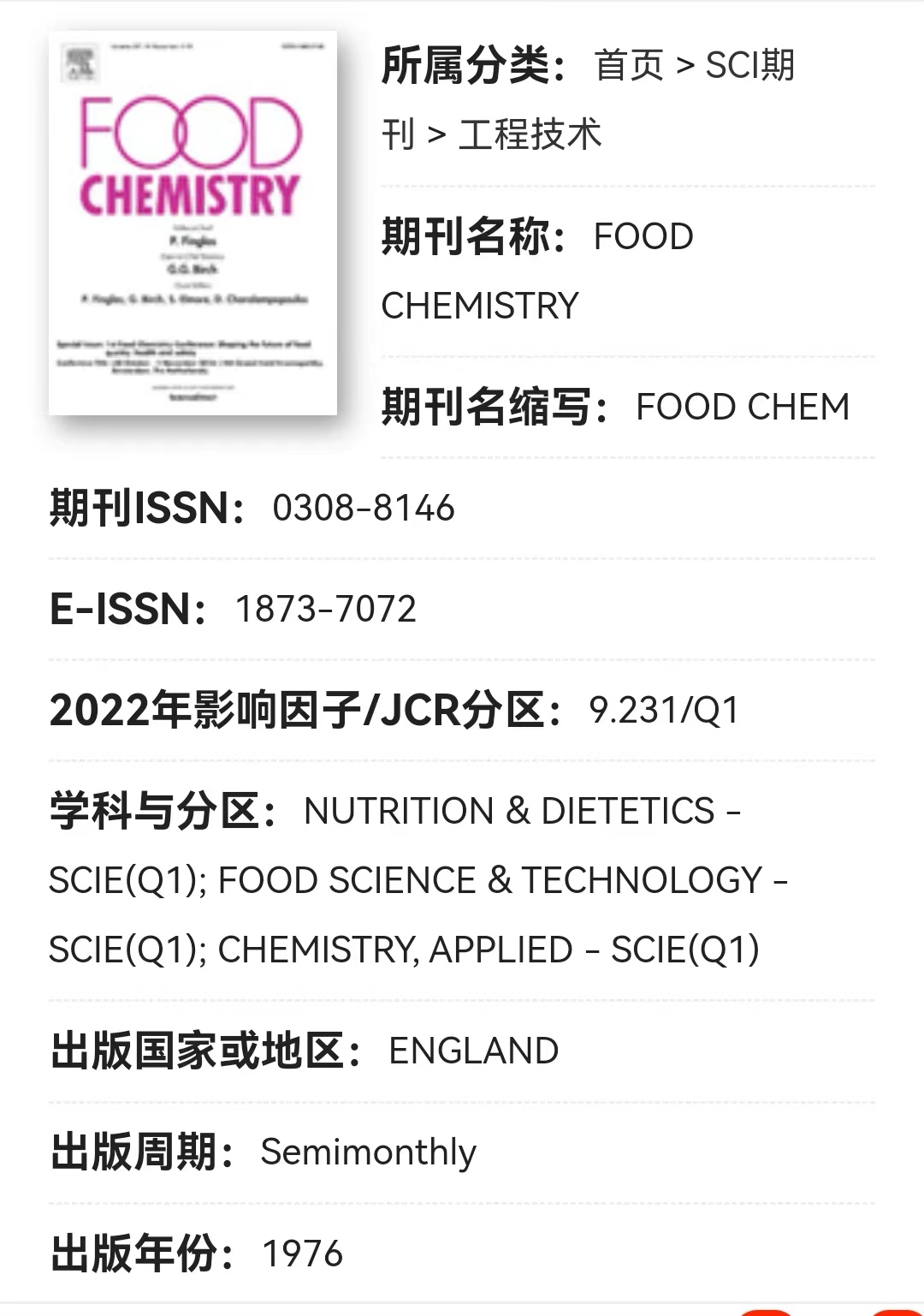 生命科学与工程学院师生在食品领域TOP期刊发表高水平研究论文