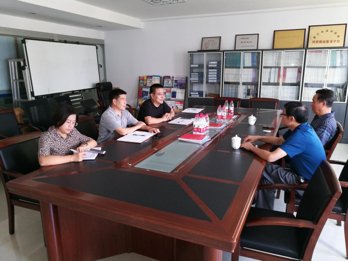 温州市泵阀工业协会秘书长王挺文一行走访温州泵阀工程研究院